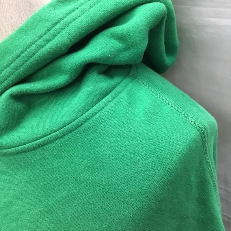 トミー ジーンズ TOMMY JEANS パーカー 長袖 長袖パーカー フード付きパーカー プリントスウェット トレーナー M ロゴ、文字 緑 / グリーン /  メンズ USED 古着 中古 10122397