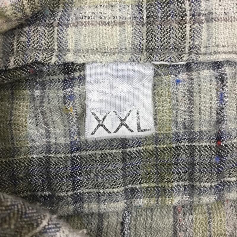 古着 USED シャツ、ブラウス 長袖 長袖シャツ チェックシャツ カジュアルシャツ 古着 ヴィンテージ XXL チェック マルチカラー / マルチカラー /  メンズ USED 古着 中古 10106576