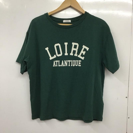 ローリーズファーム LOWRYS FARM Tシャツ 半袖 FREE プリント X ロゴ、文字 緑 / グリーン /  レディース USED 古着 中古 10137194