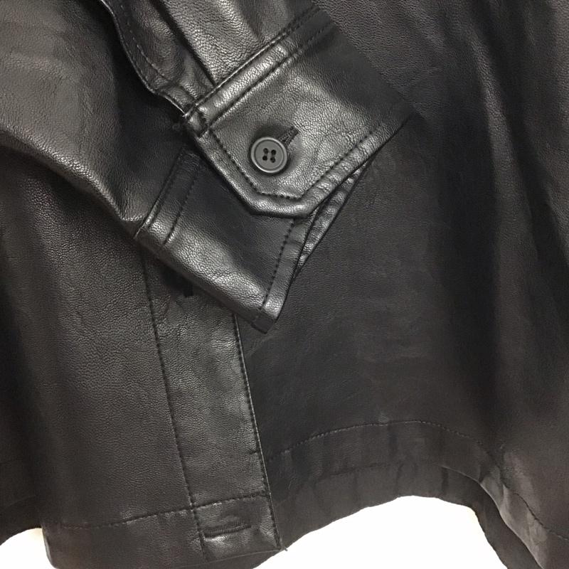 ニコアンド niko and... シャツ、ブラウス 長袖 長袖シャツ フェイクレザーシャツ FREE 無地 黒 / ブラック /  レディース USED 古着 中古 10146685