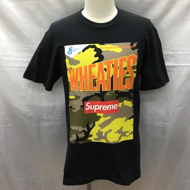 シュプリーム Supreme Tシャツ 半袖 21SS WheatiesBoxLogoTee 半袖カットソー プリントTシャツ S プリント 黒 / ブラック /  メンズ USED 古着 中古 10116847