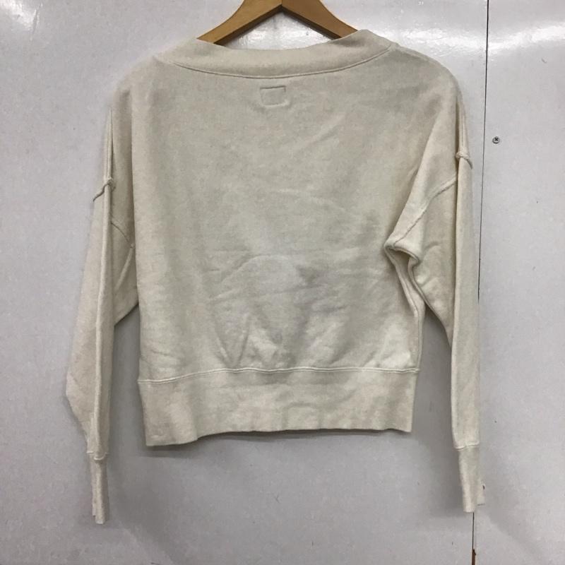 リー Lee トレーナー 長袖 M ロゴ、文字 X プリント 白 / ホワイト /  レディース USED 古着 中古 10141223