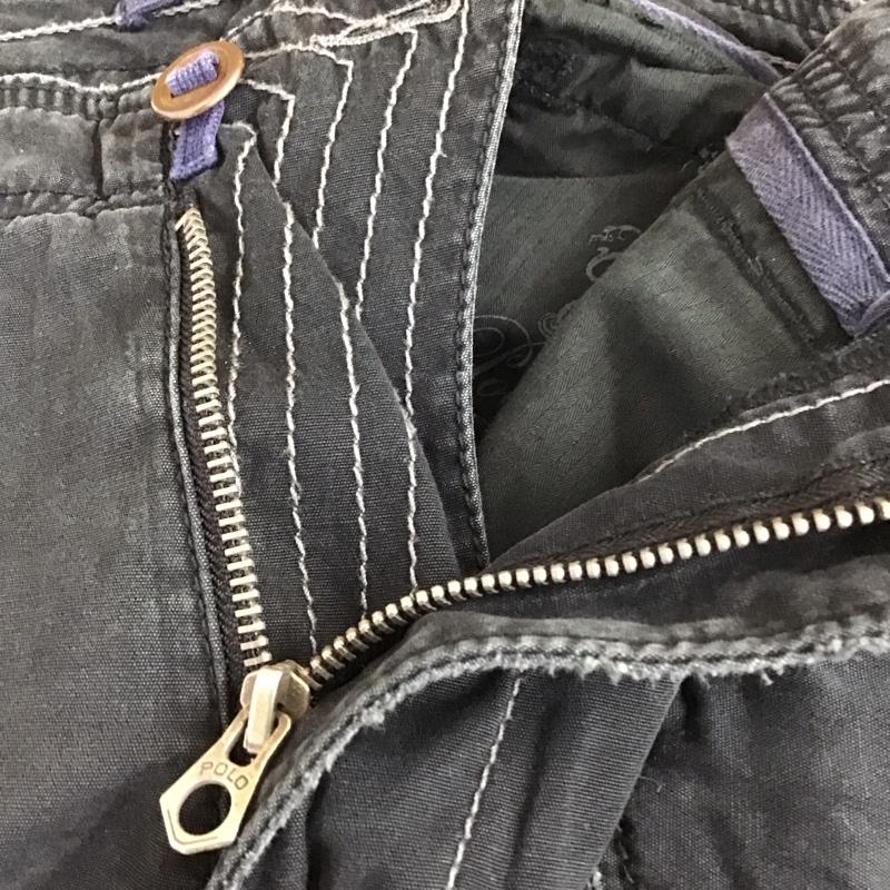 ポロラルフローレン POLO RALPH LAUREN パンツ ワークパンツ、ペインターパンツ ミリタリーパンツ ワイドパンツ カジュアルパンツ ストレートパンツ 32インチ 無地 黒 / ブラック /  メンズ USED 古着 中古 10119127