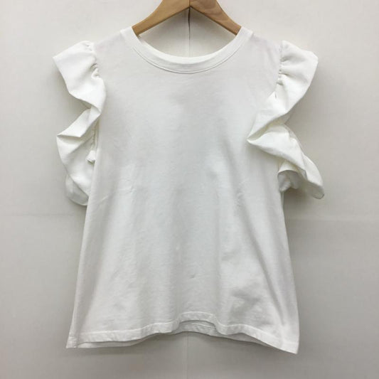 ザラ ZARA カットソー 半袖 S 無地 白 / ホワイト /  レディース USED 古着 中古 10137595