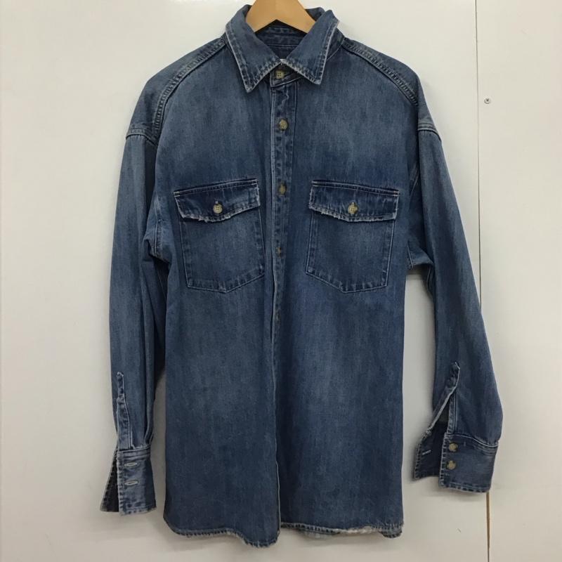 エヴリス EVRIS ジャケット、上着 ジャケット、ブレザー 372420100701 オーバーサイズデニムシャツジャケット FREE 無地 水色 / ライトブルー /  レディース USED 古着 中古 10147830
