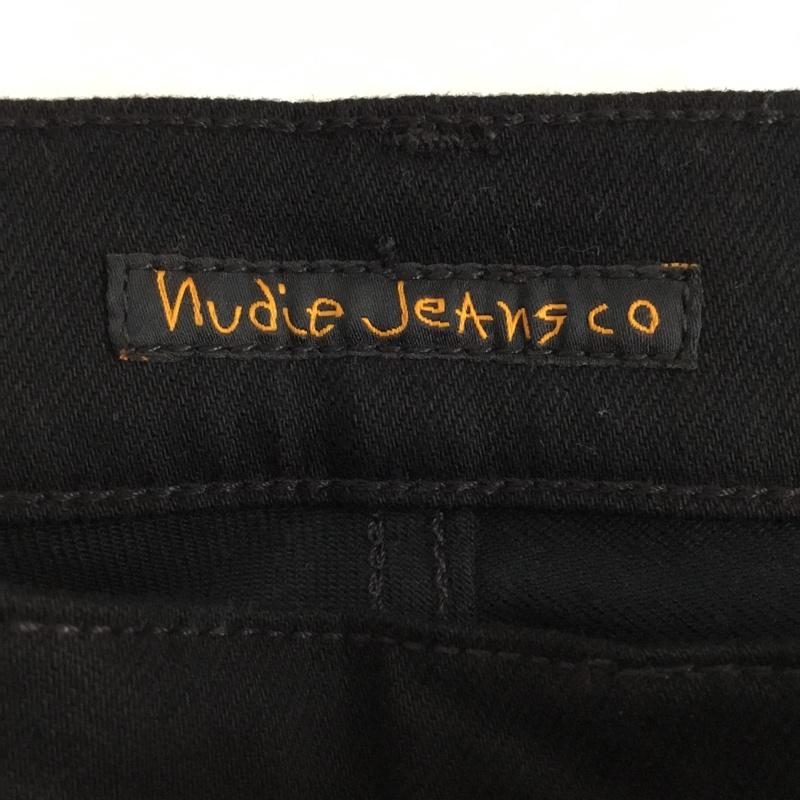 ヌーディージーンズ Nudie Jeans パンツ デニム、ジーンズ デニムパンツ スリムパンツ ストレッチパンツ ジーンズ 32インチ 無地 黒 / ブラック /  メンズ USED 古着 中古 10117107