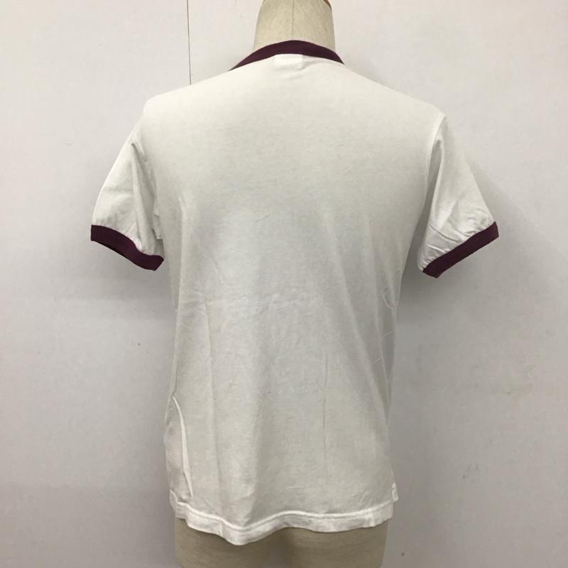 チャンピオン Champion Tシャツ 半袖 C3-V314 MONTANA S ロゴ、文字 白 / ホワイト / X 紫 / パープル /  メンズ USED 古着 中古 10111562
