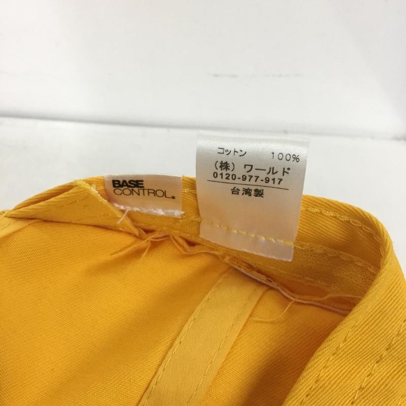 ベースコントロール BASECONTROL 帽子 キャップ ロゴ、文字 黄 / イエロー / X 紫 / パープル /  メンズ USED 古着 中古 10150714
