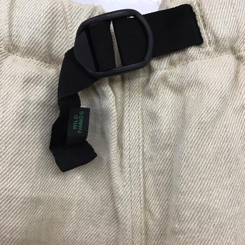 ワイルドシングス WILD THINGS パンツ ショートパンツ ショートパンツ ハーフパンツ カジュアルパンツ デニムパンツ L 無地 アイボリー / アイボリー /  メンズ USED 古着 中古 10120070