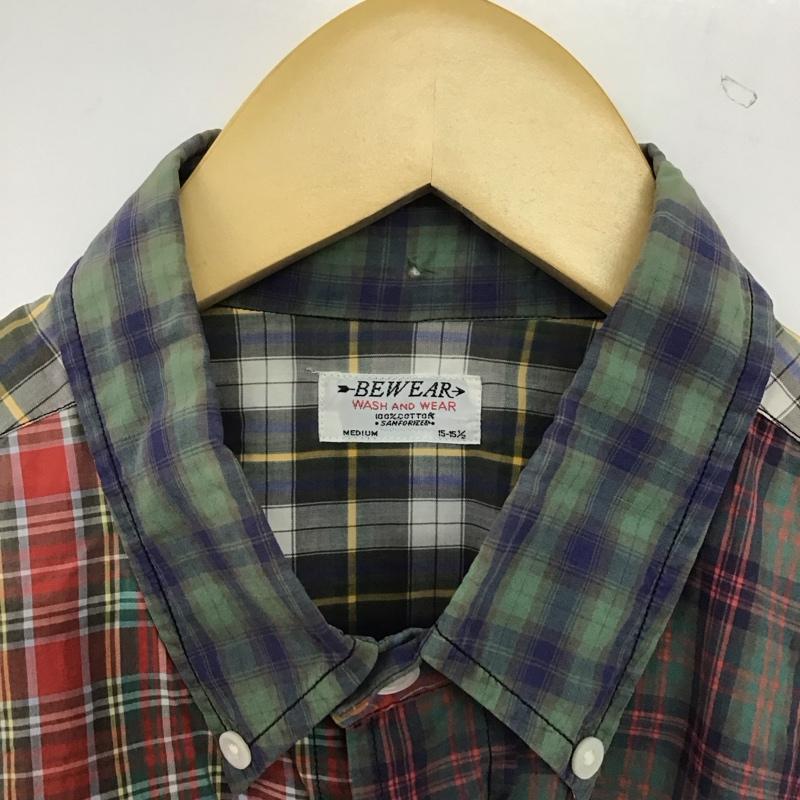 古着 USED シャツ、ブラウス 長袖 長袖シャツ チェックシャツ カラーシャツ ボタンダウンシャツ M チェック マルチカラー / マルチカラー /  メンズ USED 古着 中古 10145041