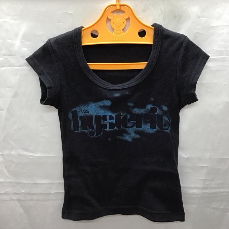 ヒステリックグラマー HYSTERIC GLAMOUR Tシャツ 半袖 110cm キッズ 110cm ロゴ、文字 黒 / ブラック /  ガールズ USED 古着 中古 10116904