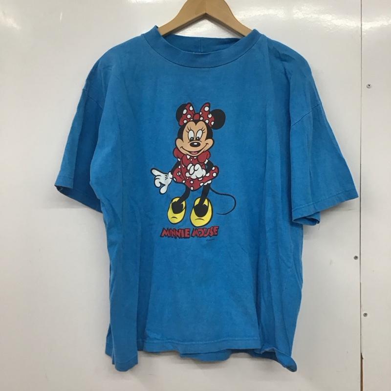 古着 USED Tシャツ 半袖 半袖カットソー プリントTシャツ クルーネックカットソー プリント 青 / ブルー /  メンズ USED 古着 中古 10146646