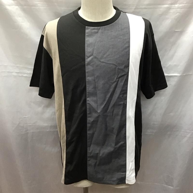 ホライゾンドリーム HORIZON DREAM Tシャツ 半袖 H22-104-21T 異素材ストライプ切替Tシャツ L 無地 マルチカラー / マルチカラー /  メンズ USED 古着 中古 10117059
