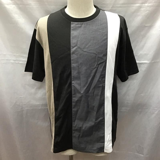 ホライゾンドリーム HORIZON DREAM Tシャツ 半袖 H22-104-21T 異素材ストライプ切替Tシャツ L 無地 マルチカラー / マルチカラー /  メンズ USED 古着 中古 10117059