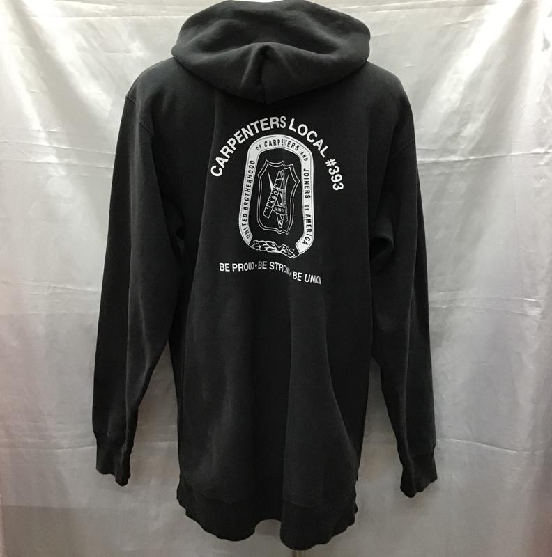 古着 USED パーカー 長袖 長袖パーカー フード付きパーカー ジップアップネック graybear 古着 XXL プリント 黒 / ブラック /  メンズ USED 古着 中古 10113252