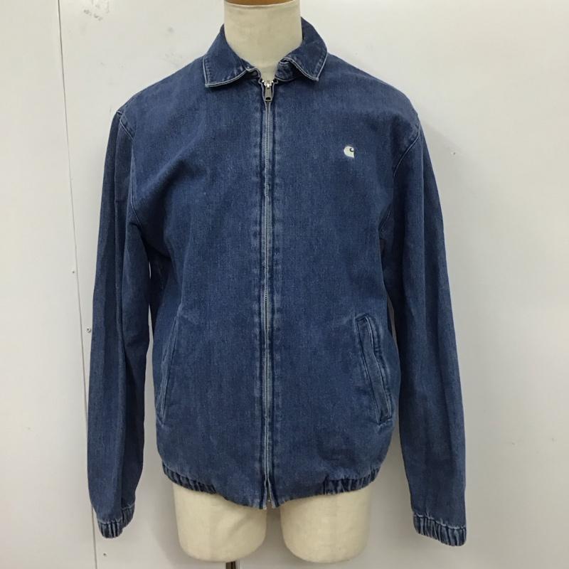 カーハート Carhartt ジャケット、上着 ジャケット、ブレザー I024882 madison jacket デニム マディソンジャケット M ワンポイント 青 / ブルー /  メンズ USED 古着 中古 10121311