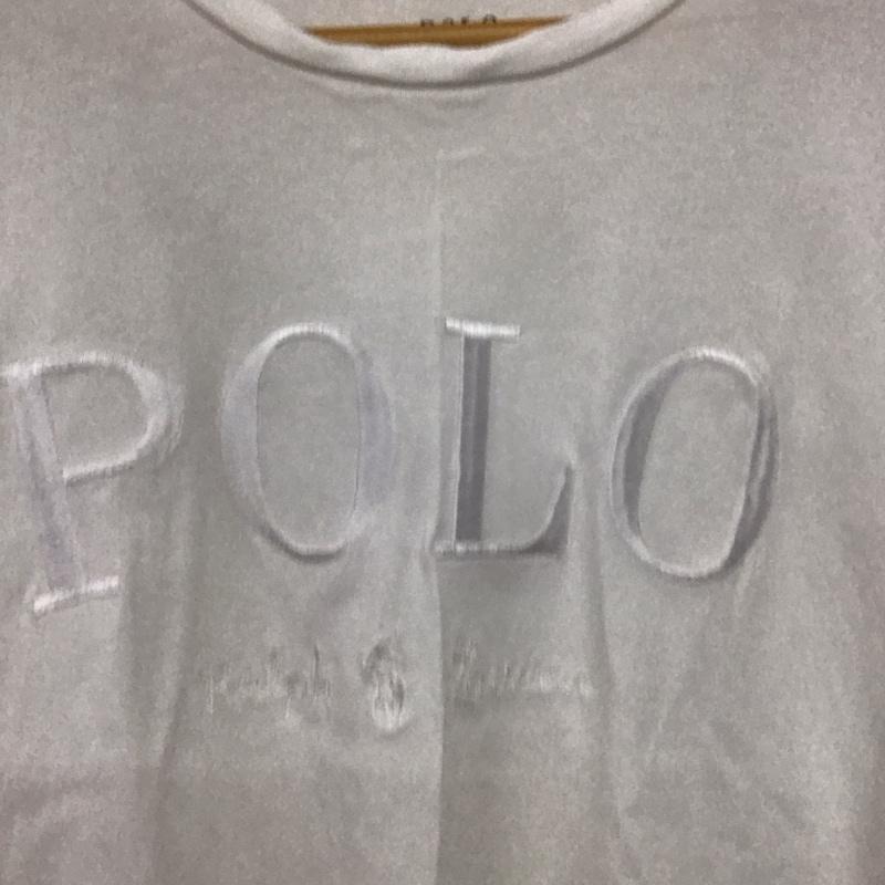 ポロラルフローレン POLO RALPH LAUREN Tシャツ 半袖 M ロゴ、文字 白 / ホワイト /  レディース USED 古着 中古 10150803