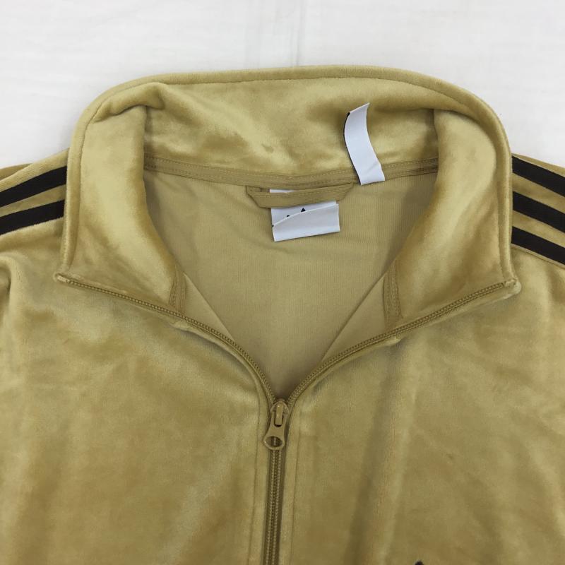 アディダス adidas ジャケット、上着 ジャケット、ブレザー JM2270 Velour TRACKTOP ベロア　トラックジャケット XL ロゴ、文字 茶 / ブラウン /  メンズ USED 古着 中古 10138699