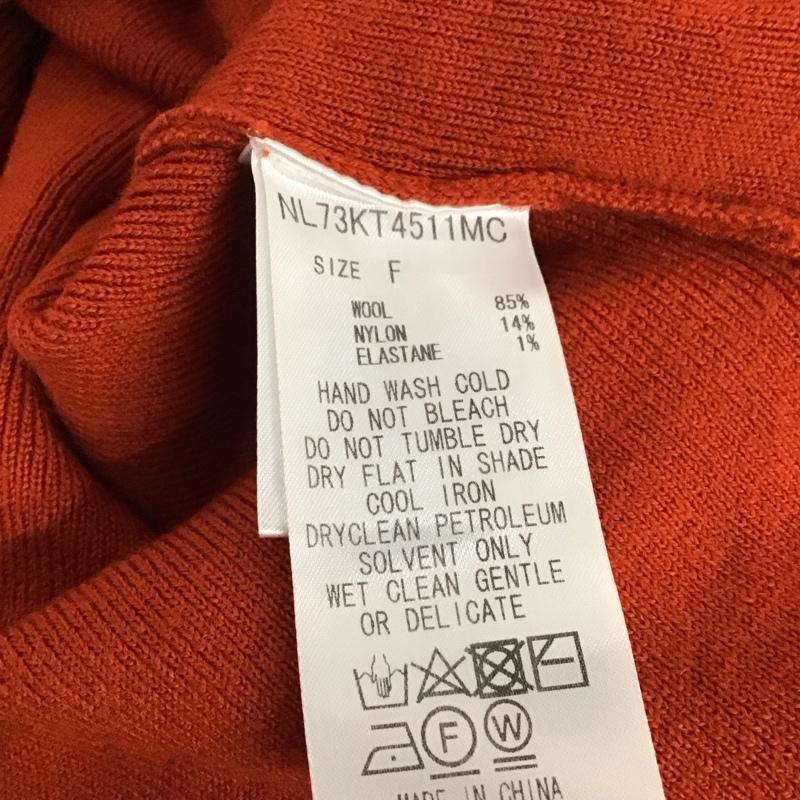 ナノアンドコー nano&co ニット、セーター 長袖 FREE 無地 橙 / オレンジ /  レディース USED 古着 中古 10121525