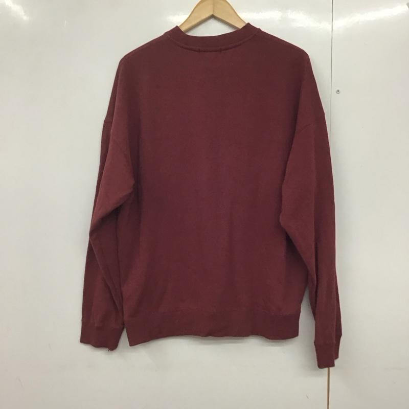 ビームス ハート BEAMS HEART トレーナー 長袖 長袖トレーナー スウェット クルーネック プルオーバー S ロゴ、文字 えんじ / ワインレッド /  メンズ USED 古着 中古 10142381