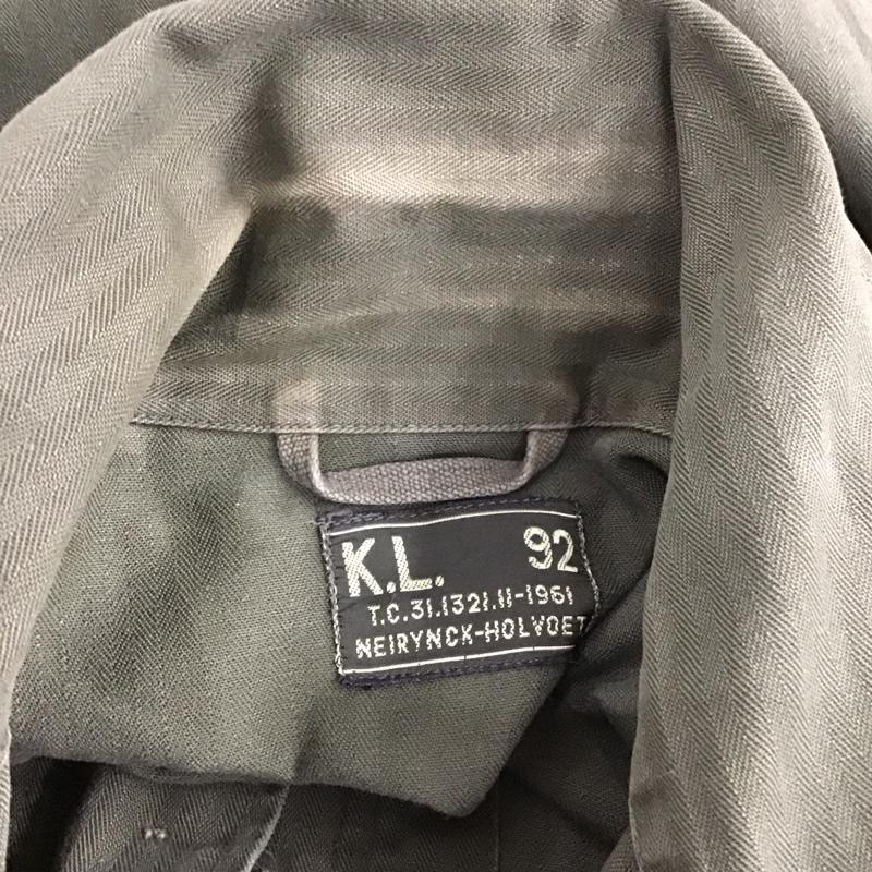 古着 USED シャツ、ブラウス 長袖 ミリタリーシャツ オランダ軍 開襟 無地 カーキ / カーキ /  メンズ USED 古着 中古 10120185