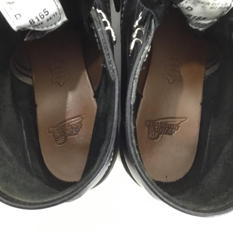 レッドウィング RED WING ブーツ 一般 8165 6inch CLASSIC PLAIN TOE 7.5D 25.5cm US：7.5 無地 黒 / ブラック /  メンズ USED 古着 中古 10129091