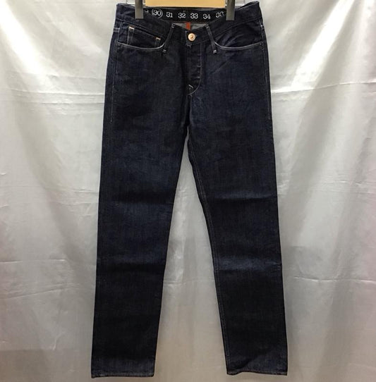 アーネストソーン earnest sewn パンツ デニム、ジーンズ スリム ストレート 30 無地 インディゴ / インディゴ /  レディース USED 古着 中古 10115413