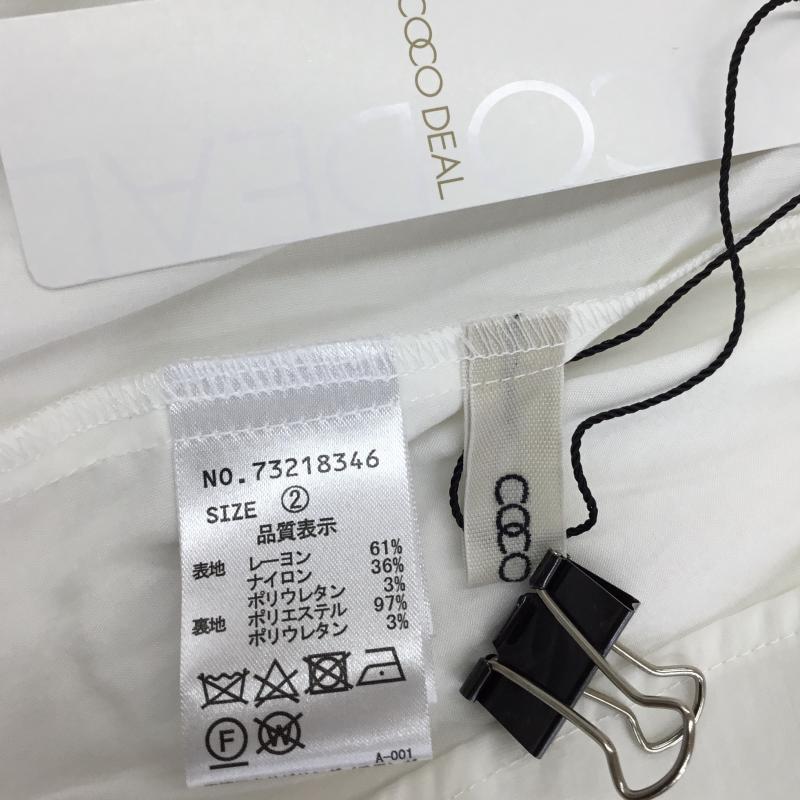 ココ ディール COCO DEAL カットソー 半袖 2 無地 白 / ホワイト /  レディース USED 古着 中古 10134736