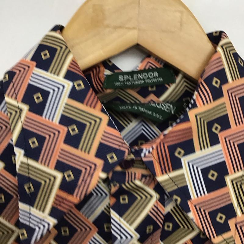 古着 USED シャツ、ブラウス 長袖 長袖シャツ 総柄シャツ カラーシャツ 古着 80s S プリント マルチカラー / マルチカラー /  メンズ USED 古着 中古 10148789