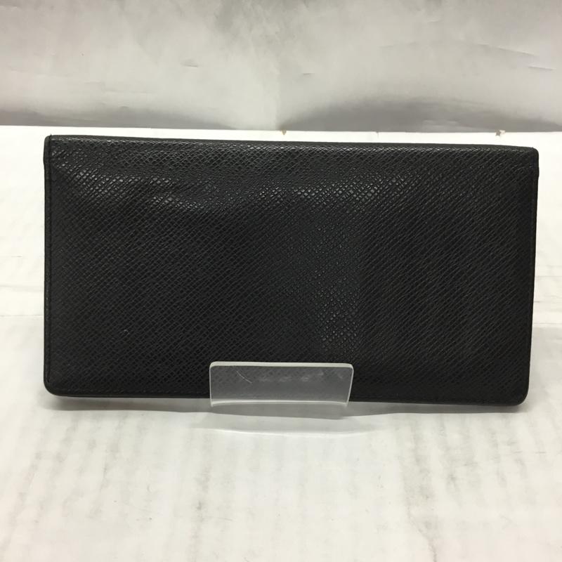 ルイヴィトン LOUIS VUITTON 財布 長財布 タイガ 札入れ カード入れ ワンポイント 黒 / ブラック /  メンズ USED 古着 中古 10115592