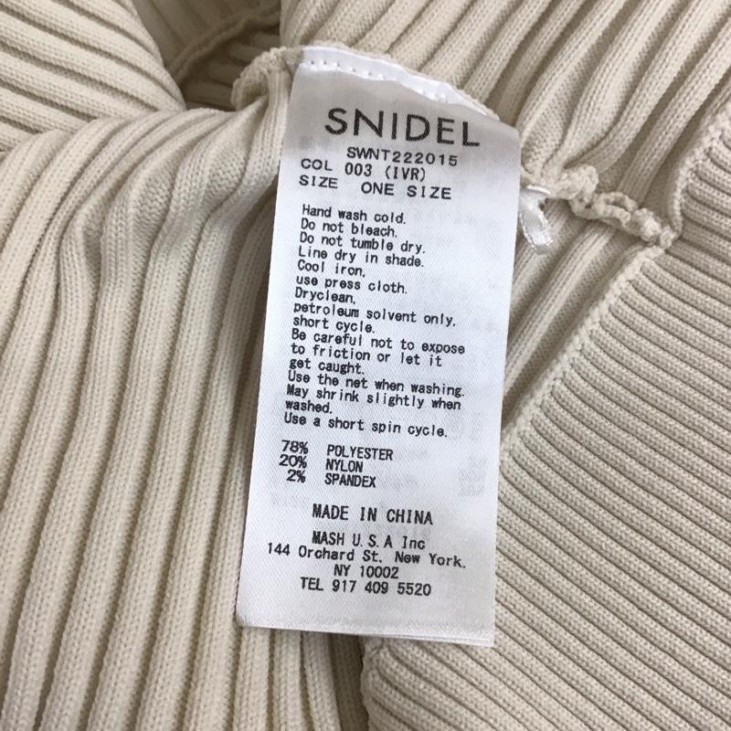 スナイデル SNIDEL カーディガン 半袖 SWNT222015 ボレロ 半袖カーディガン 無地 アイボリー / アイボリー /  レディース USED 古着 中古 10117485