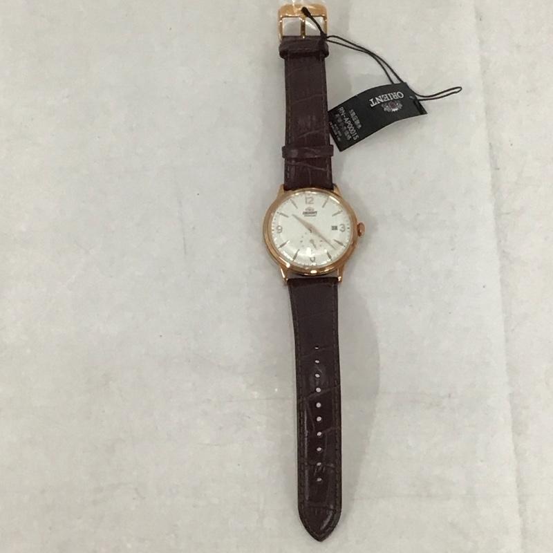 オリエント ORIENT 腕時計 アナログ（クォーツ式） RN-AP0001S レザーベルト 箱有 ロゴ、文字 茶 / ブラウン /  メンズ USED 古着 中古 10134433