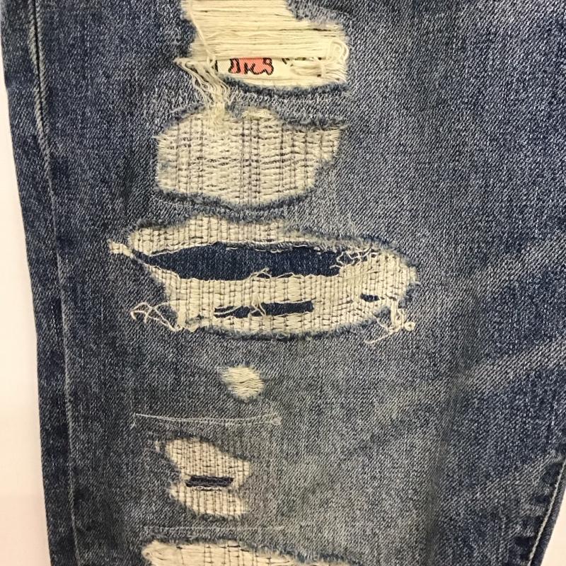 アメリカンイーグル AMERICANEAGLE パンツ デニム、ジーンズ デニムパンツ スリムパンツ カジュアルパンツ 34インチ ダメージ加工 インディゴ / インディゴ /  メンズ USED 古着 中古 10148149