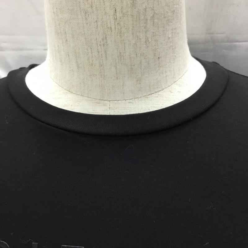 ディーゼル DIESEL カットソー 長袖 長袖カットソー クルーネックカットソー ロングスリーブカットソー プリントTシャツ M ロゴ、文字 黒 / ブラック /  メンズ USED 古着 中古 10118723