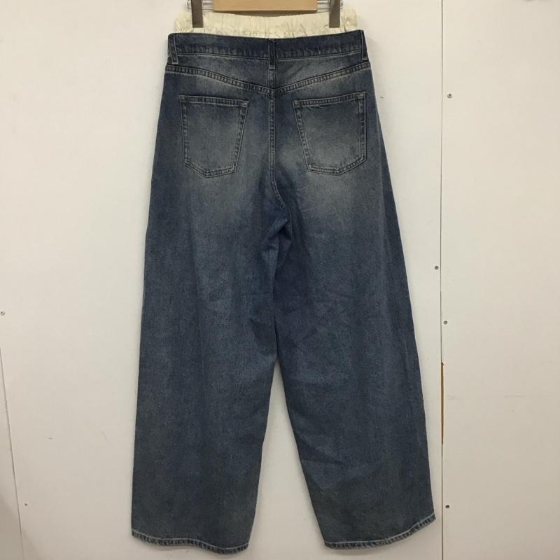 トゥデイフル TODAYFUL パンツ デニム、ジーンズ 12411402 Layered Waist Denim 26インチ 無地 水色 / ライトブルー /  レディース USED 古着 中古 10134233