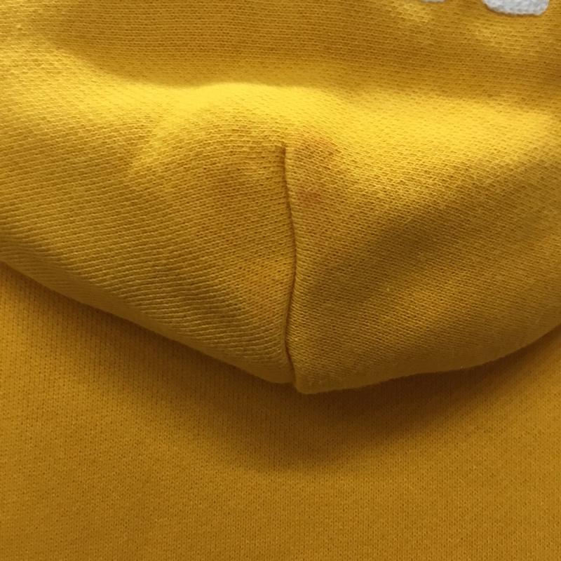 ザノースフェイス THE NORTH FACE パーカー 長袖 ジップアップパーカー 長袖パーカー フード付きパーカー M ロゴ、文字 黄 / イエロー /  メンズ USED 古着 中古 10118668