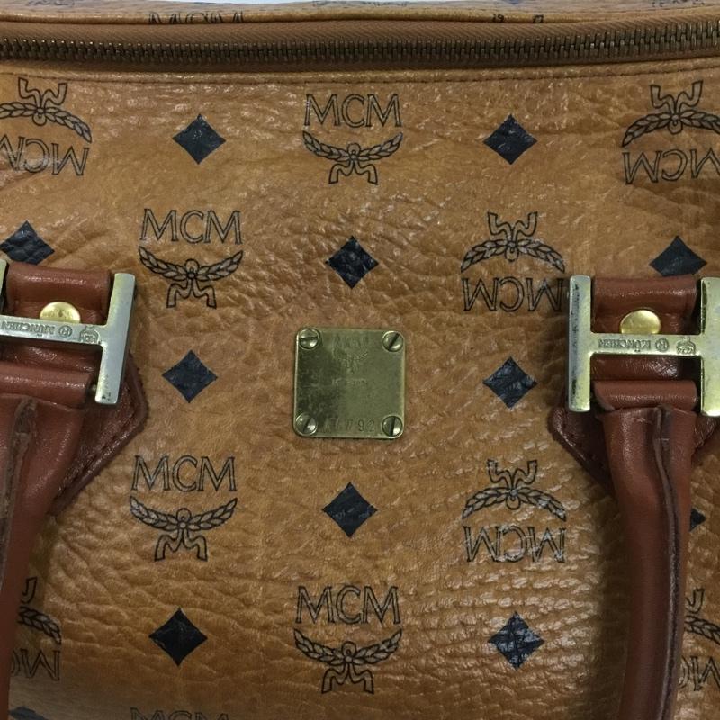 エムシーエム MCM ハンドバッグ ハンドバッグ ミニボストン 総柄 茶 / ブラウン /  レディース USED 古着 中古 10129103