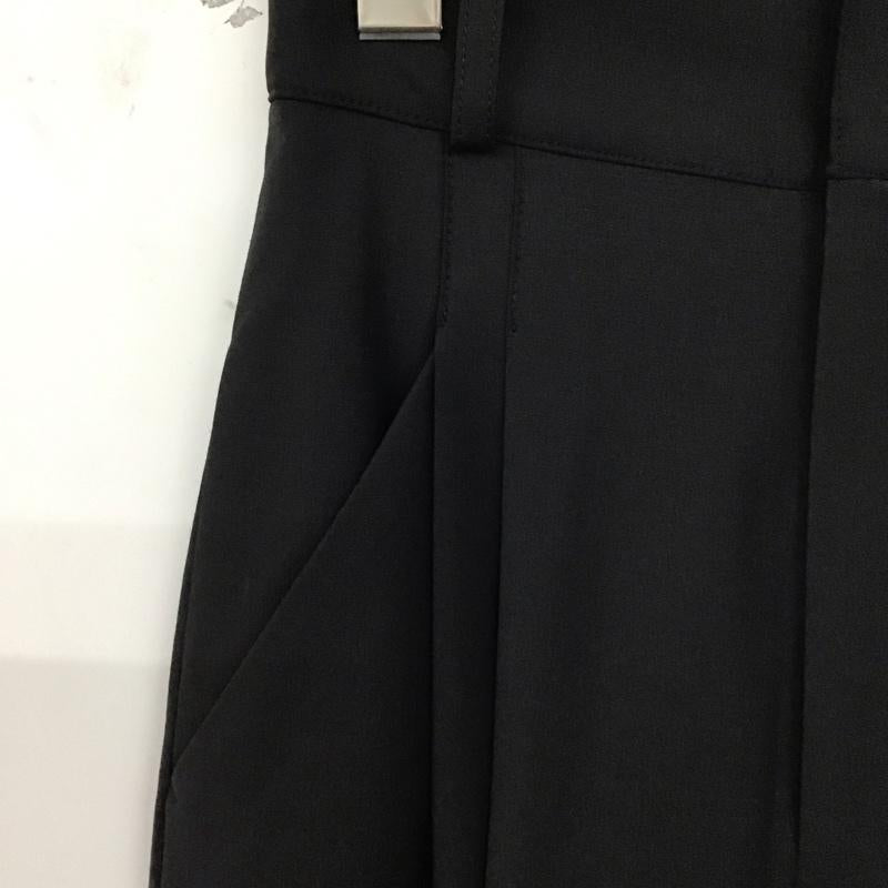 シウム SIWEM パンツ スラックス スラックスパンツ ワイドパンツ ストレッチパンツ XS 無地 黒 / ブラック /  レディース USED 古着 中古 10129700