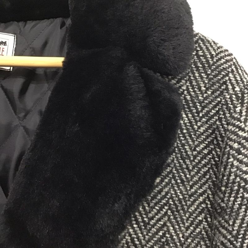 ギャングスタービル GANGSTERVILLE ジャケット、上着 ジャケット、ブレザー ロングコート カラージャケット アウター M 総柄 黒 / ブラック / X 灰 / グレー /  メンズ USED 古着 中古 10141778