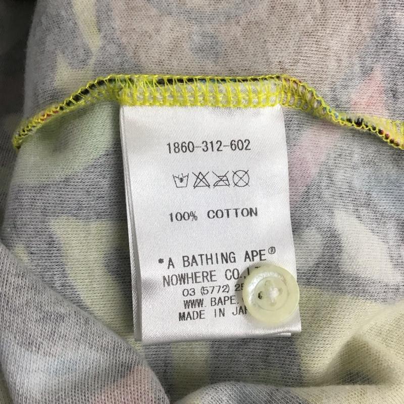 アベイシングエイプ A BATHING APE ポロシャツ 半袖 BAPE KIDS 120cm 総柄 マルチカラー / マルチカラー /  ボーイズ USED 古着 中古 10134556
