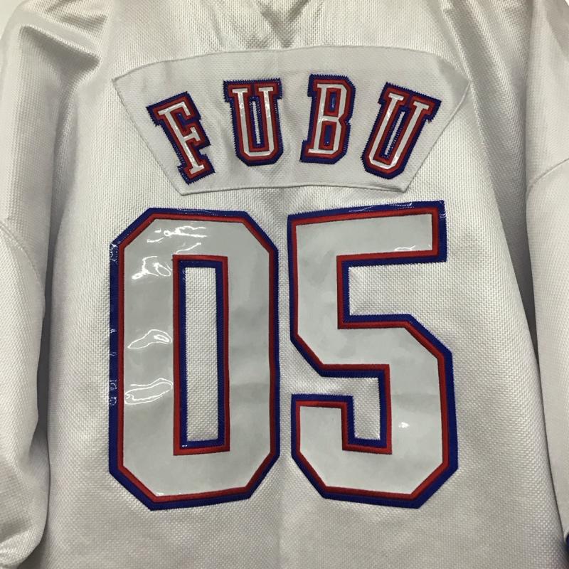 フブ FUBU カットソー 半袖 半袖カットソー プリントTシャツ Vネックカットソー ユニフォーム XXL ロゴ、文字 白 / ホワイト / X 青 / ブルー / X 赤 / レッド /  メンズ USED 古着 中古 10144191