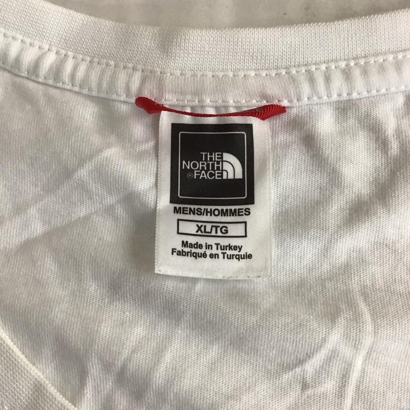 ザノースフェイス THE NORTH FACE Tシャツ 半袖 半袖 XL ロゴ、文字 白 / ホワイト /  メンズ USED 古着 中古 10119691