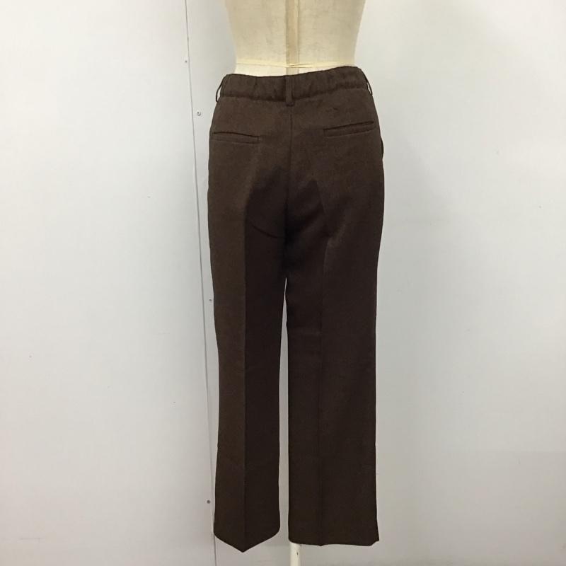 ジーナシス JEANASIS パンツ スラックス js050399mc M 無地 茶 / ブラウン /  レディース USED 古着 中古 10120302