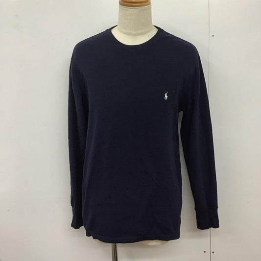 ポロラルフローレン POLO RALPH LAUREN カットソー 長袖 長袖カットソー クルーネックカットソー L ロゴ、文字 紺 / ネイビー /  メンズ USED 古着 中古 10125615