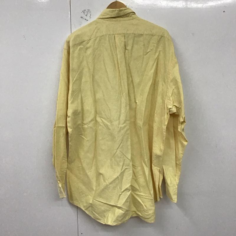 ラルフローレン RALPHLAUREN シャツ、ブラウス 長袖 ボタンダウンシャツ 無地 黄 / イエロー /  メンズ USED 古着 中古 10128547