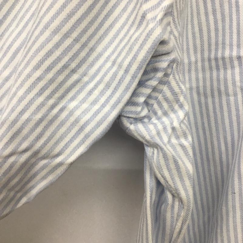 ラルフローレン RALPHLAUREN シャツ、ブラウス 長袖 長袖シャツ ストライプシャツ カラーシャツ M ストライプ 白 / ホワイト / X 水色 / ライトブルー /  メンズ USED 古着 中古 10129479