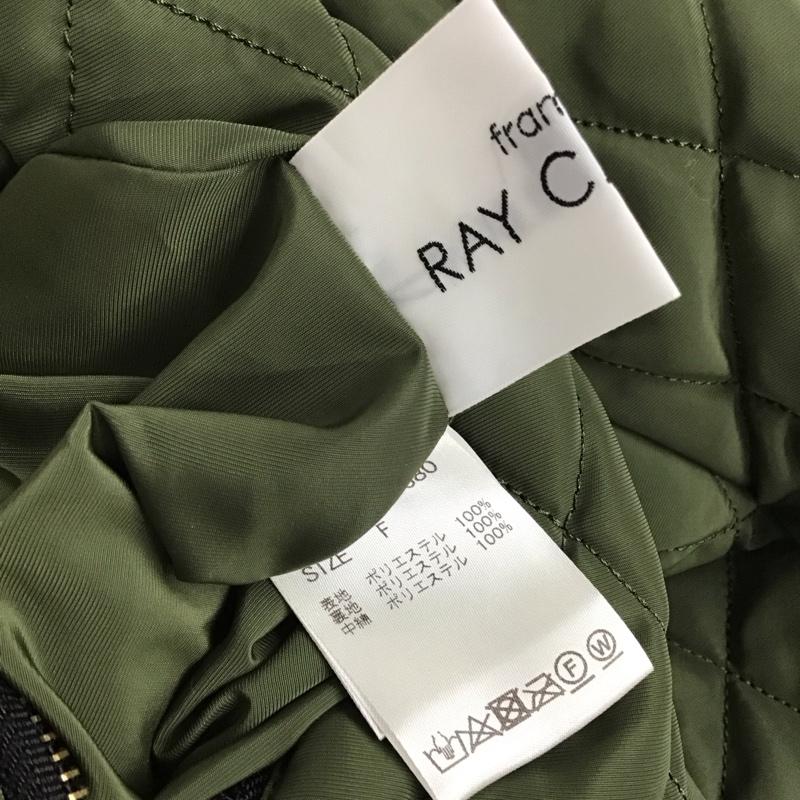 レイカズン Ray Cassin ジャケット、上着 ジャンパー、ブルゾン ジップアップジャケット ジャンパー ノーカラージャケット リバーシブル アウター FREE 無地 カーキ / カーキ /  レディース USED 古着 中古 10119450