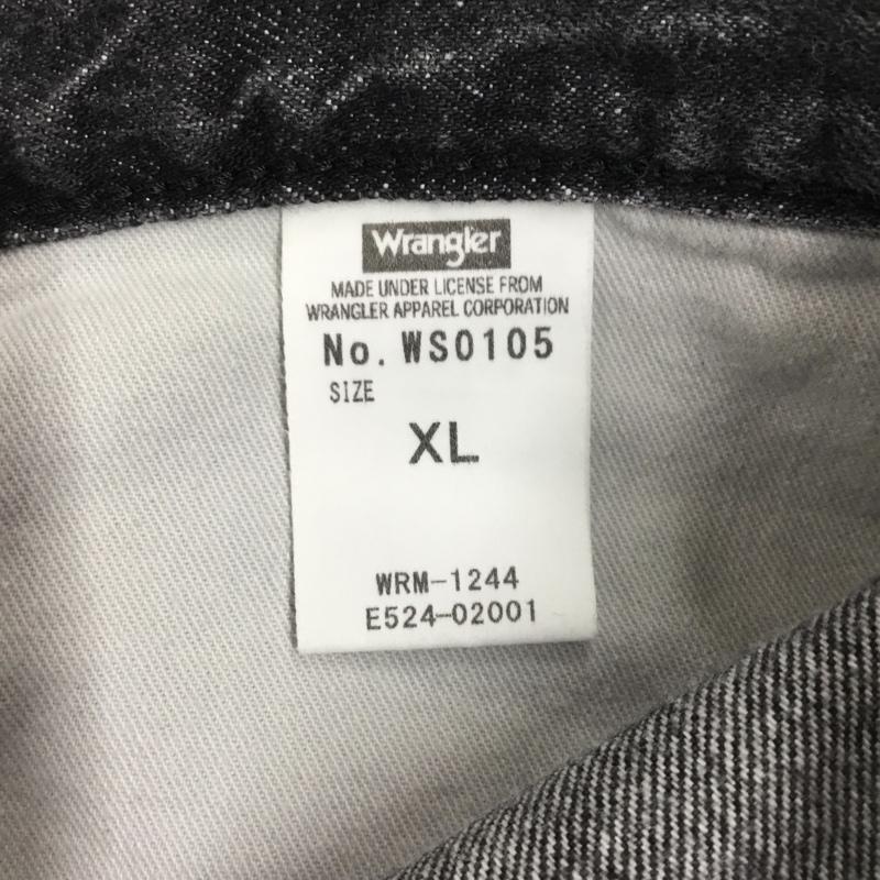 ラングラー Wrangler パンツ デニム、ジーンズ デニムパンツ ストレートパンツ ワイドパンツ カジュアルパンツ XL 無地 黒 / ブラック /  メンズ USED 古着 中古 10122385