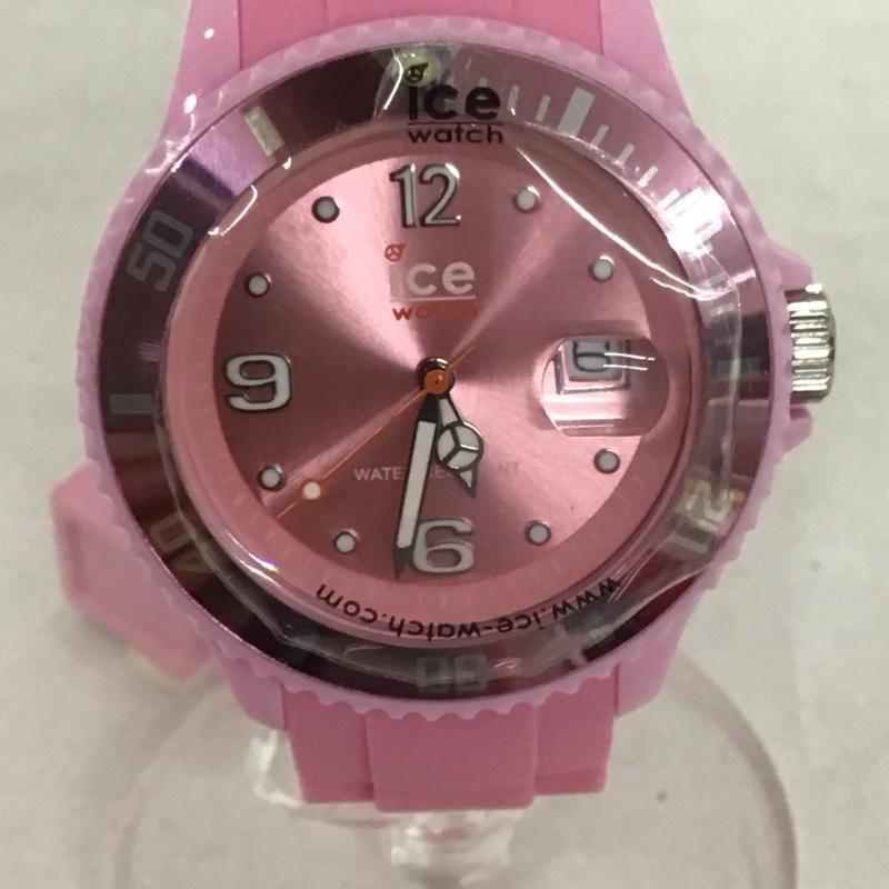 アイスウォッチ ICE WATCH 腕時計 アナログ（クォーツ式） SI.PK.U.S.09 ロゴ、文字 桃 / ピンク /  レディース USED 古着 中古 10135261