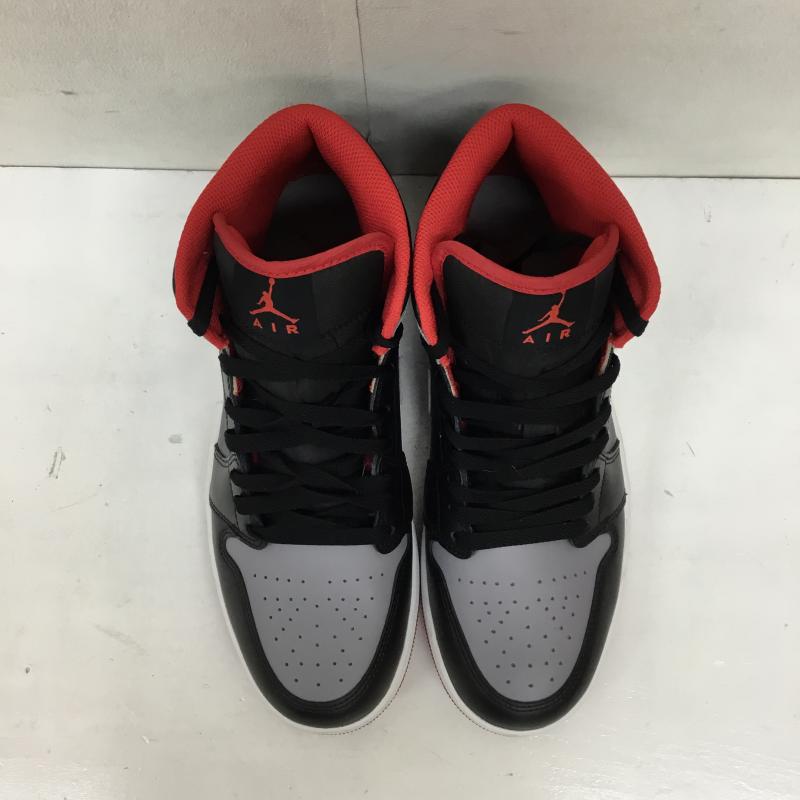 ナイキ NIKE スニーカー スニーカー DQ8426 006 Air Jordan 1 Mid Black Cement Grey 27.5cm ロゴ、文字 黒 / ブラック / X 灰 / グレー /  メンズ USED 古着 中古 10134403